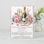 Invitation Fête des Mères - Salutations avec bulles de champa (Debout devant)