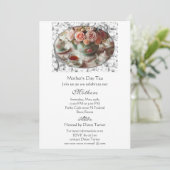 Invitation Fête des mères Soirée du thé élégante (Debout devant)