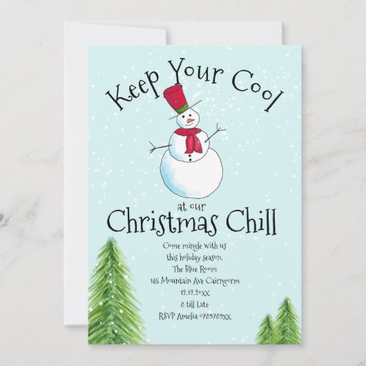 Invitation Fête des neiges (Devant)