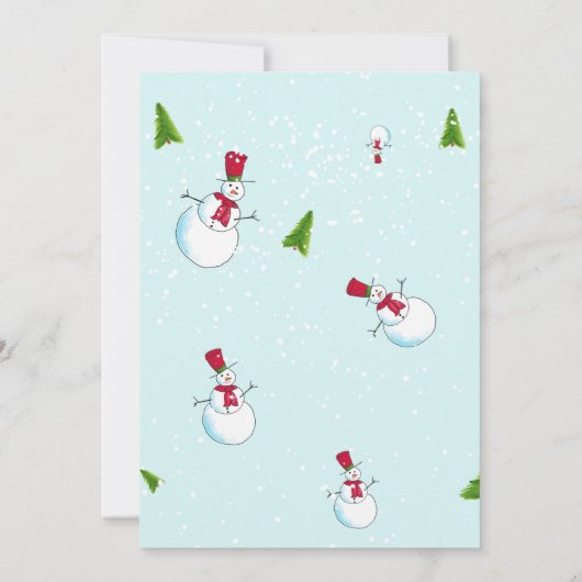 Invitation Fête des neiges (Dos)