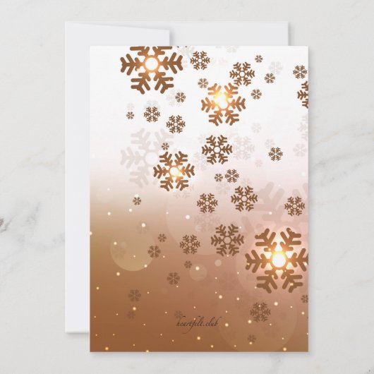 Invitation Fête des neiges (Dos)