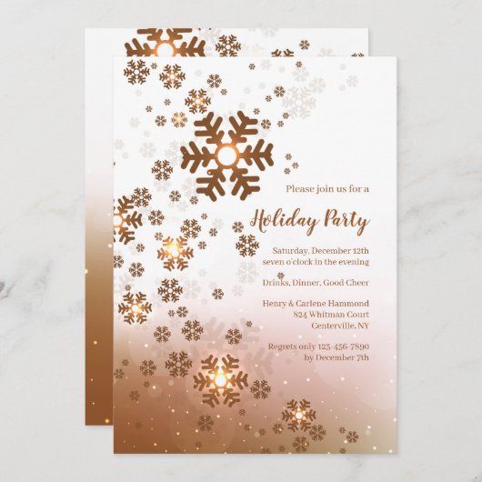 Invitation Fête des neiges (Devant / Derrière)