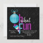 Invitation Fête des neiges de Noël (Devant)