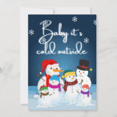 Invitation Fête des neiges de Snowman (Devant)