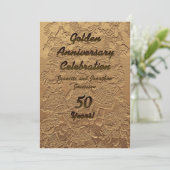 Invitation Fête des Noces d'Or 50e Anniversaire de Mariage (Debout devant)