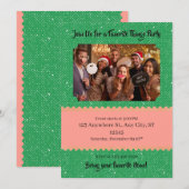 Invitation Fête des Objets Préférés personnalisée (Devant / Derrière)