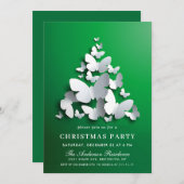 Invitation Fête des papillons Monarch FÊTE DE NOËL (Devant / Derrière)