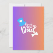 Invitation Fête des pères (Dos)