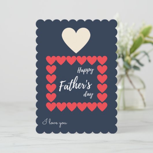 Invitation Fête des pères (Debout devant)