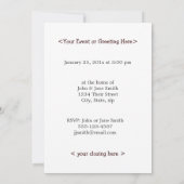 Invitation Fête des pères Aloft Wings (Dos)