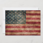 Invitation Fête des pères de football patriotique (Dos)