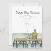 Invitation Fête des pères de pêche Buddy (Devant)