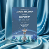 Invitation Fête des pères d'échecs Diamond Metallic King