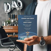 Invitation Fête des pères d'échecs Diamond Metallic King