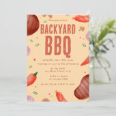 Invitation Fête des pères du barbecue du Jardin budgétaire (Debout devant)