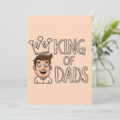 Invitation Fête des pères du roi des papas (Debout devant)