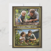 Invitation Fête des pères Garden Photo Party (Dos)