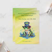 fête des pères "Hoppy" Grenouille Top Chapeau et C