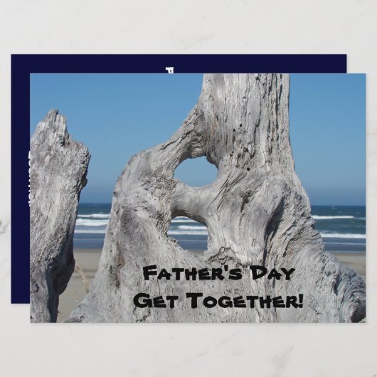 Invitation Fête des pères Rassemblez-vous ! Invitations! Océa (Devant / Derrière)