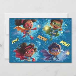 Invitation Fête des Petits Super-Héros