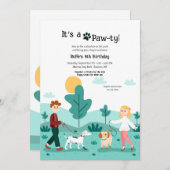 Invitation Fête des Promeneurs de Chiens (Devant / Derrière)