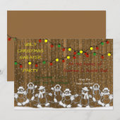 Invitation Fête des pulls de Noël laids (Devant / Derrière)