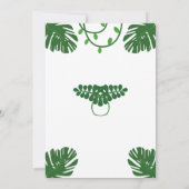 Invitation Fête des quatre fêtes de naissance sauvages (Dos)