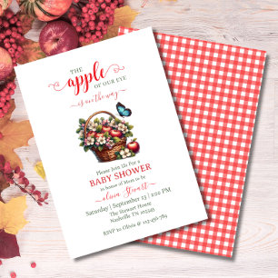 Invitation Fête des récoltes d'automne Apple of my eye baby s