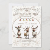 Invitation Fête des rennes rustiques (Devant)