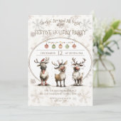 Invitation Fête des rennes rustiques (Debout devant)