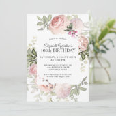 Invitation Fête des Roses Roses Roses Roses Rose 100e anniver (Debout devant)