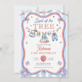 Invitation Fête des trois filles 3e anniversaire (Devant)
