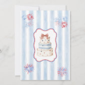 Invitation Fête des trois filles 3e anniversaire (Dos)