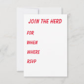 Invitation Fête des vaches (Dos)