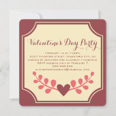 Invitation Fête des Valentines au coeur d'Art déco (Devant)