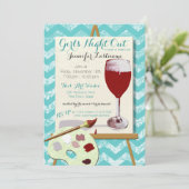 Invitation Fête des vins rouges et de l'art de la peinture (Debout devant)