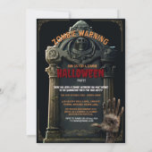 Invitation Fête des zombies du cimetière (Dos)