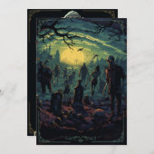 Invitation Fête des zombies du cimetière (Devant / Derrière)
