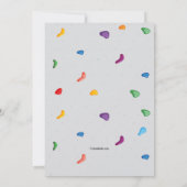 Invitation Fête d'escalade 2 (Dos)