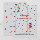 Invitation Fête d'escalade 2 (Devant / Derrière)