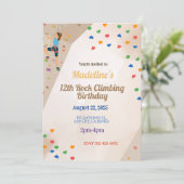 Invitation Fête d'Escalades de Rock à fêter Anniversaire Invi (Debout devant)