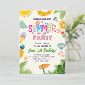 Invitation Fête d'été (Debout devant)