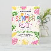 Invitation Fête d'été (Debout devant)