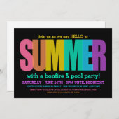 Invitation Fête d'été (Devant / Derrière)