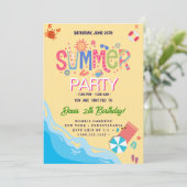 Invitation Fête d'été (Debout devant)