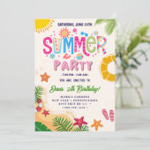 Invitation Fête d'été (Debout devant)