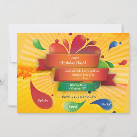 Invitation Fête d'été (Devant)