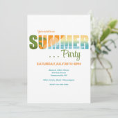 Invitation Fête d'été (Debout devant)