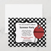 Invitation Fête d'été (Devant / Derrière)