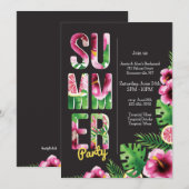 Invitation Fête d'été (Devant / Derrière)